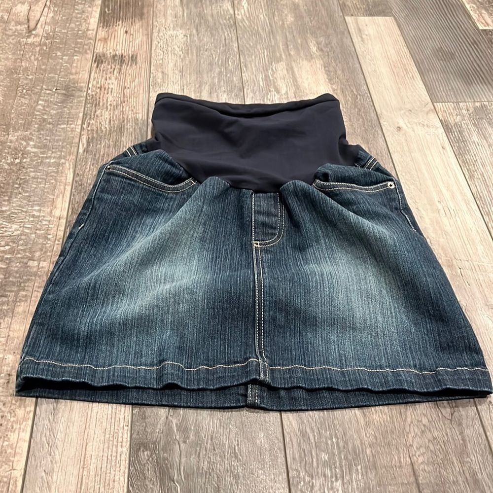 Motherhood Maternity denim skirt